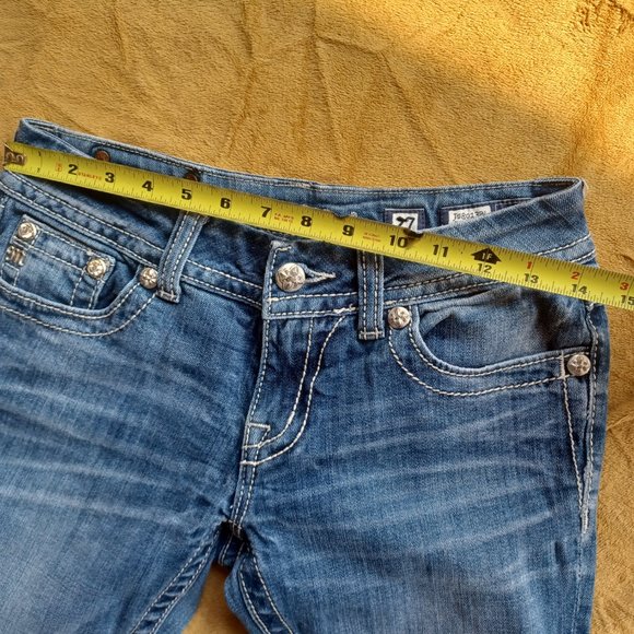 Miss Me Thick Stitch Bootcut Jeans Size 27x33 - Picture 16 of 16